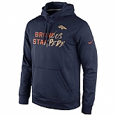 Men's Denver Broncos Nike Gold Collection KO Pullover Performance Hoodie - Navy Blue,baseball caps,new era cap wholesale,wholesale hats